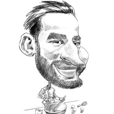 Caricature d'après photo