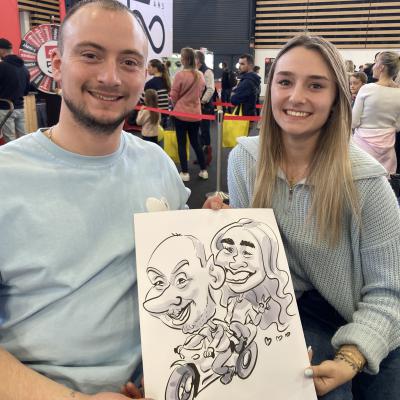 Pour Dafy moto avec impression en direct