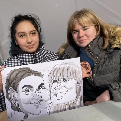 caricature de couple