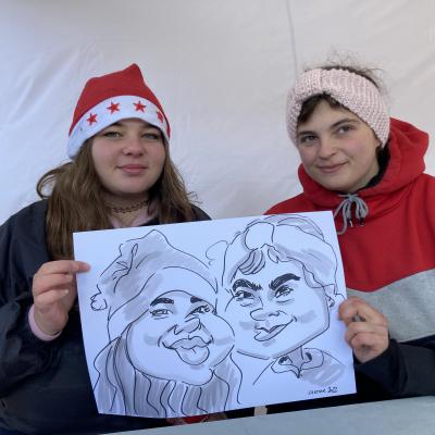 caricature de couple