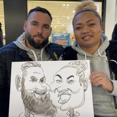caricature de couple
